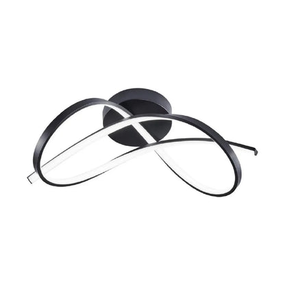 Lámpara Techo Olas Metal Negro 49 Cm 110v Negro