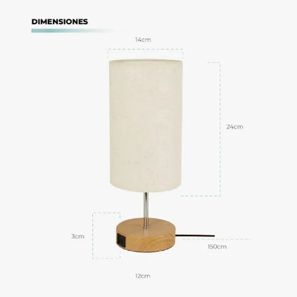 Lámpara De Mesa Escritorio Decorativa Atikus X2 Plateado 110v