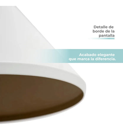 Lampara De Techo Isis Madera Atikus Luz